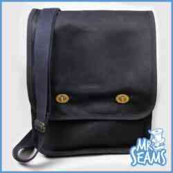 Mr seams navy canvas Build Your FlapSwap Bag messenger bag.