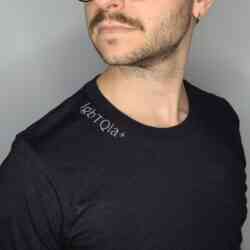 The SubtleT Build Your Own man, wearing glasses and a black t-shirt.