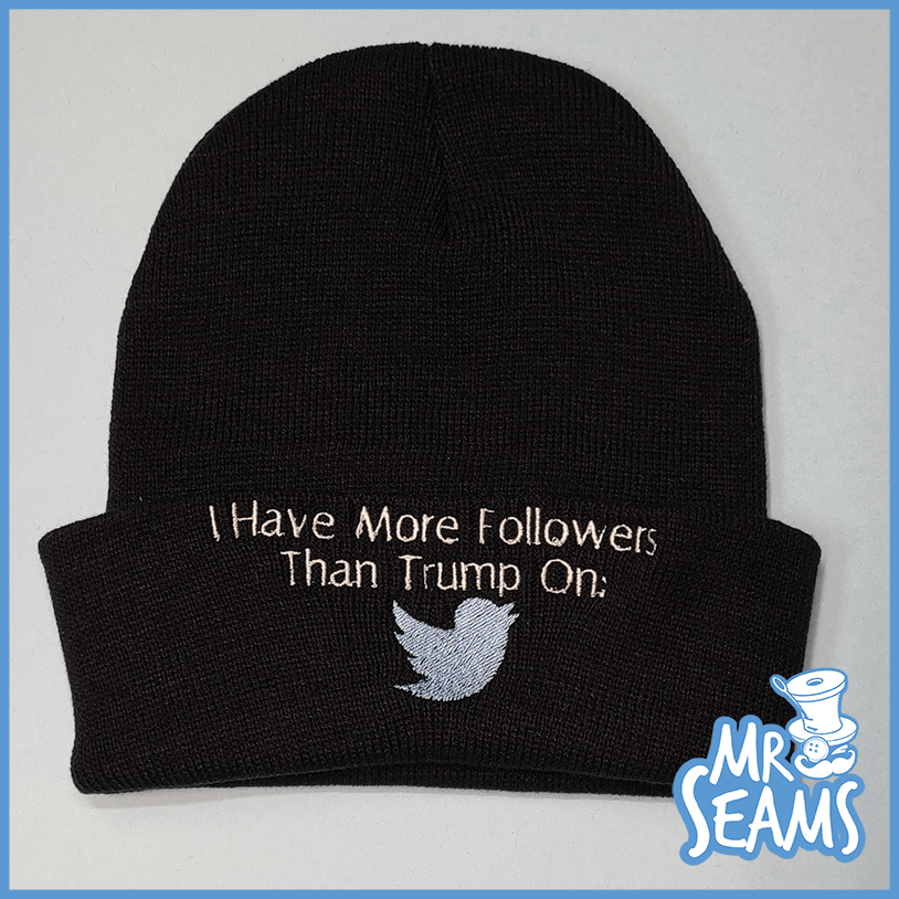 I have more followers than Trump Hats & Beanies.