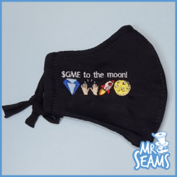 A black GME to the moon Beanies & Hats that says 'send to the moon'.
