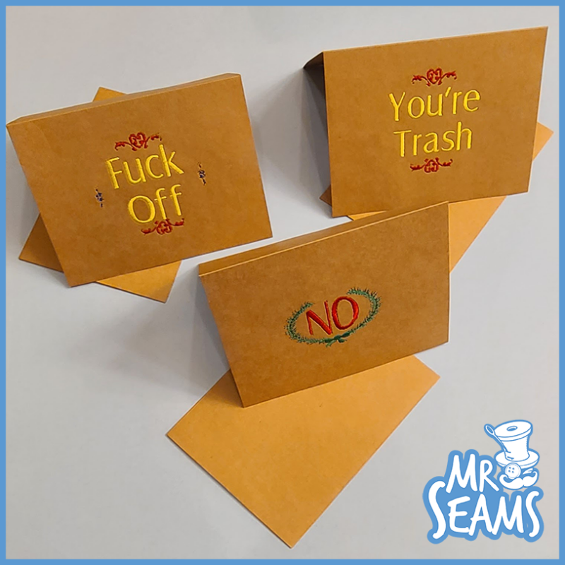 Sew Rude Greetings Cards | Custom Greeting Cards - MrSeams.com