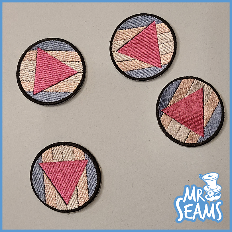 Mr. Seams Pride Triangle Patches Set.