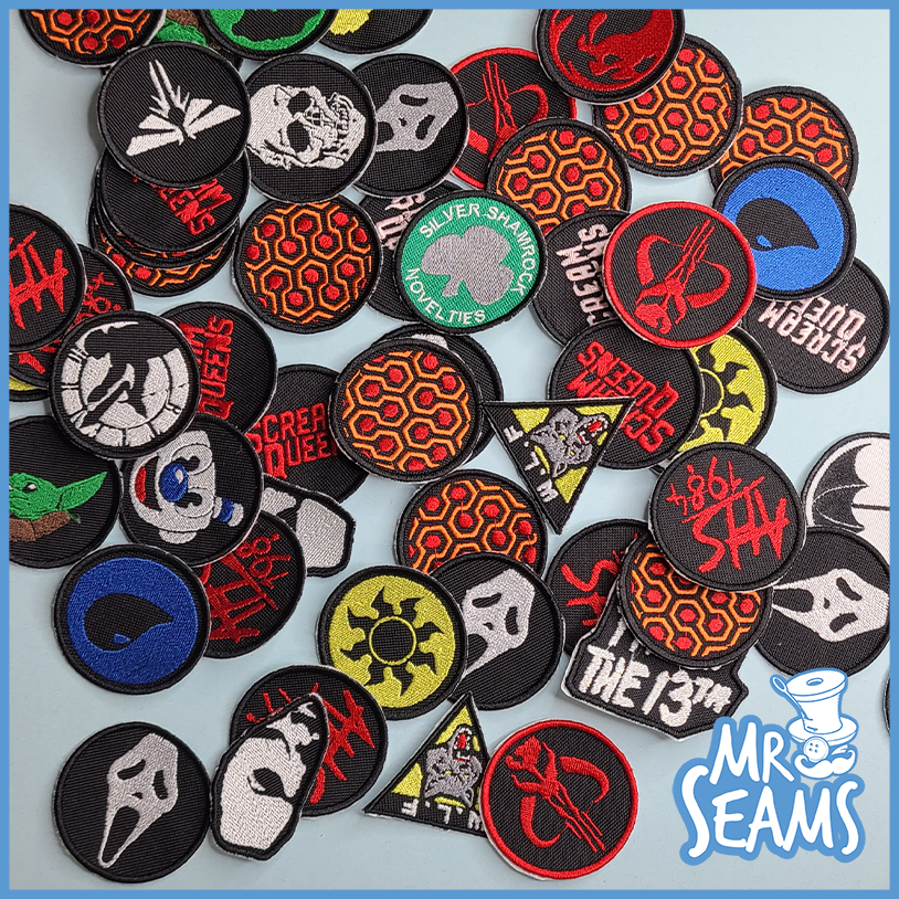 SOLD OUT Convention Patches: Mr seams embroidered patches.