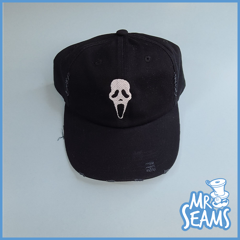 A black hat with a skull on it, perfect for Star Trek fans looking for Star Trek Beanies & Hats.