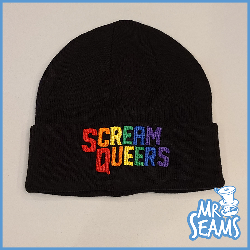 scream queers beanie