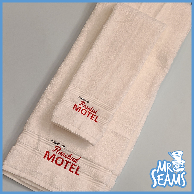Schitt's Creek Rosebud Motel Towels