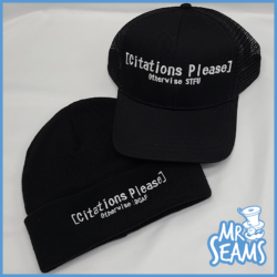 Citations Please Beanie and hat