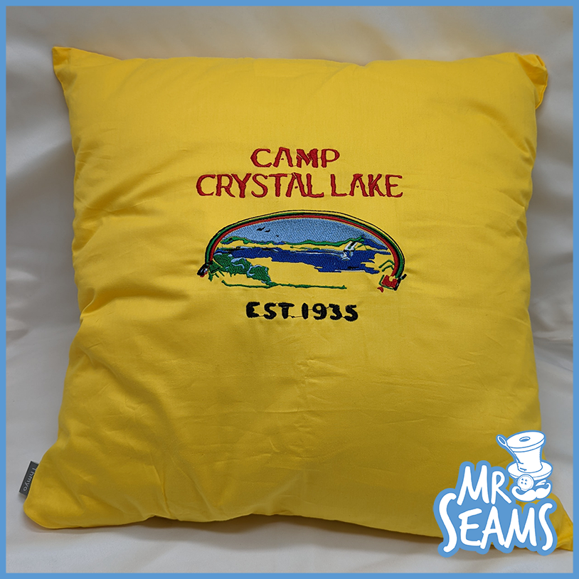 camp crystal lake pillow