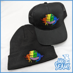 gay frog hat and beanie