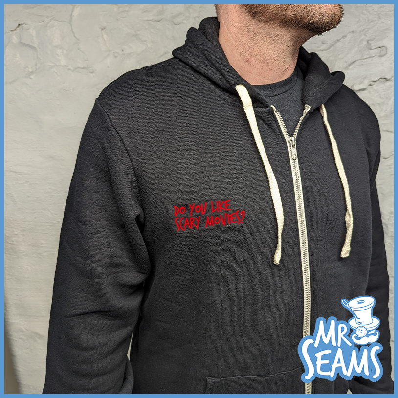 ghost face hoodie front