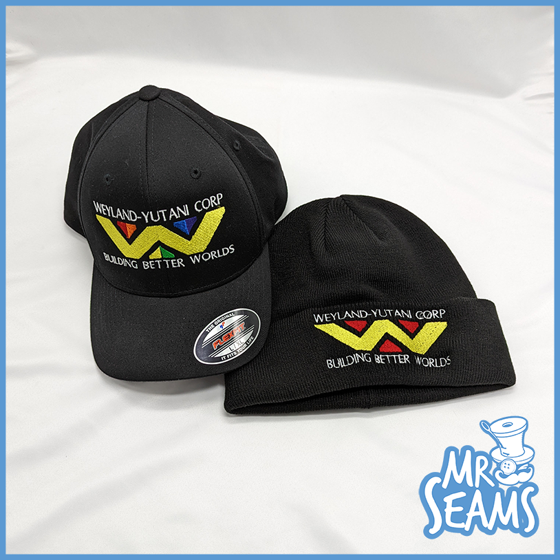 weyland corp pride hat and beanie