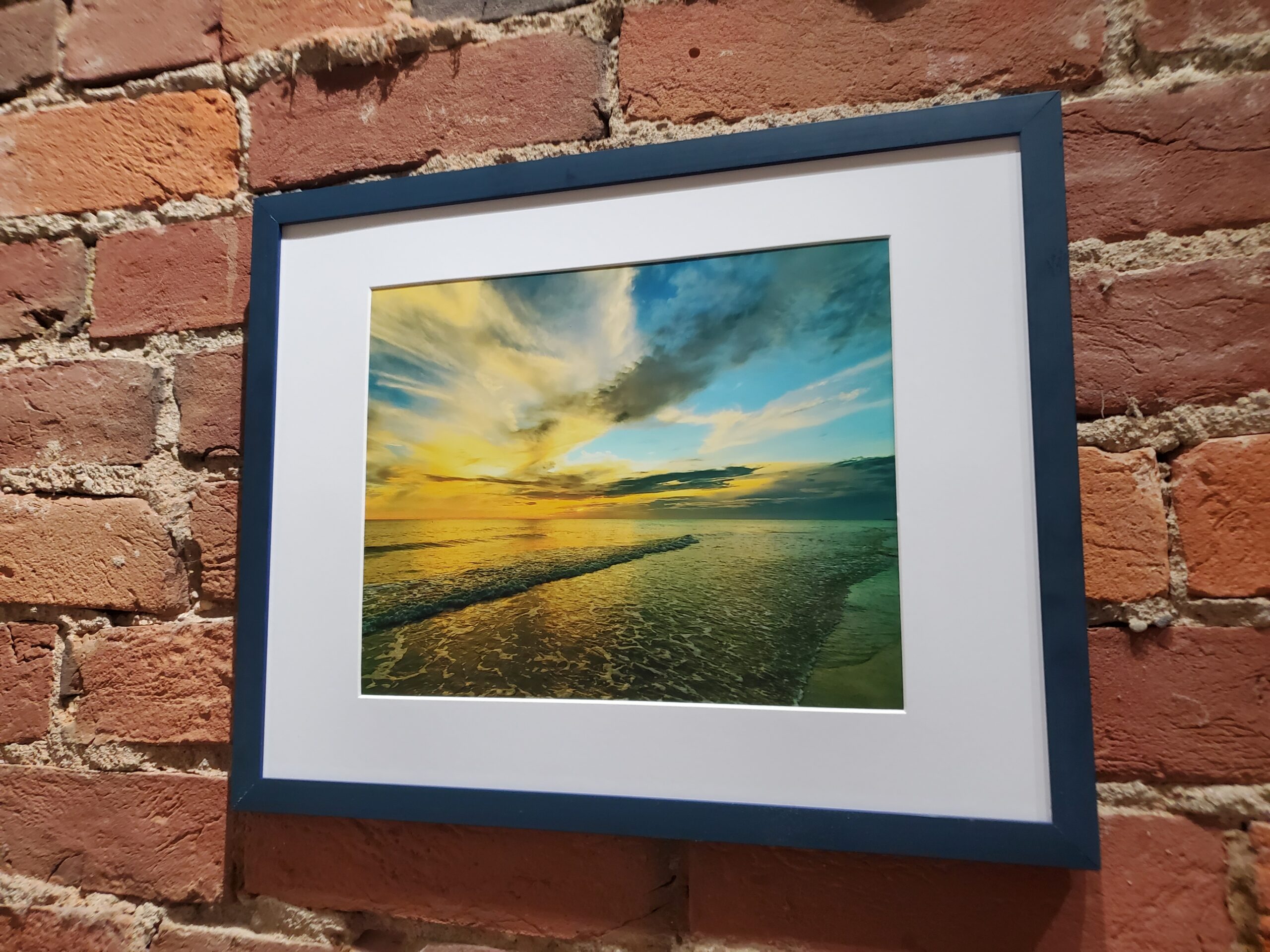 Sunset @ Captiva Waves Framed