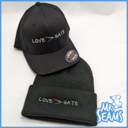 love is greater than hate beanie and hat