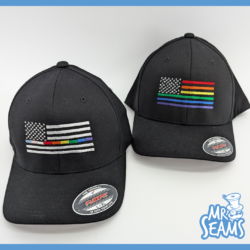 Pride Patriot Rainbow Flag Thin Pride Line Hat