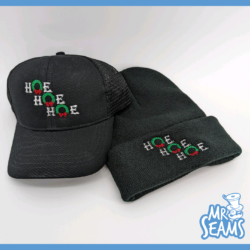 Hoe Hoe Hoe Holiday Trucker Hat and Beanie
