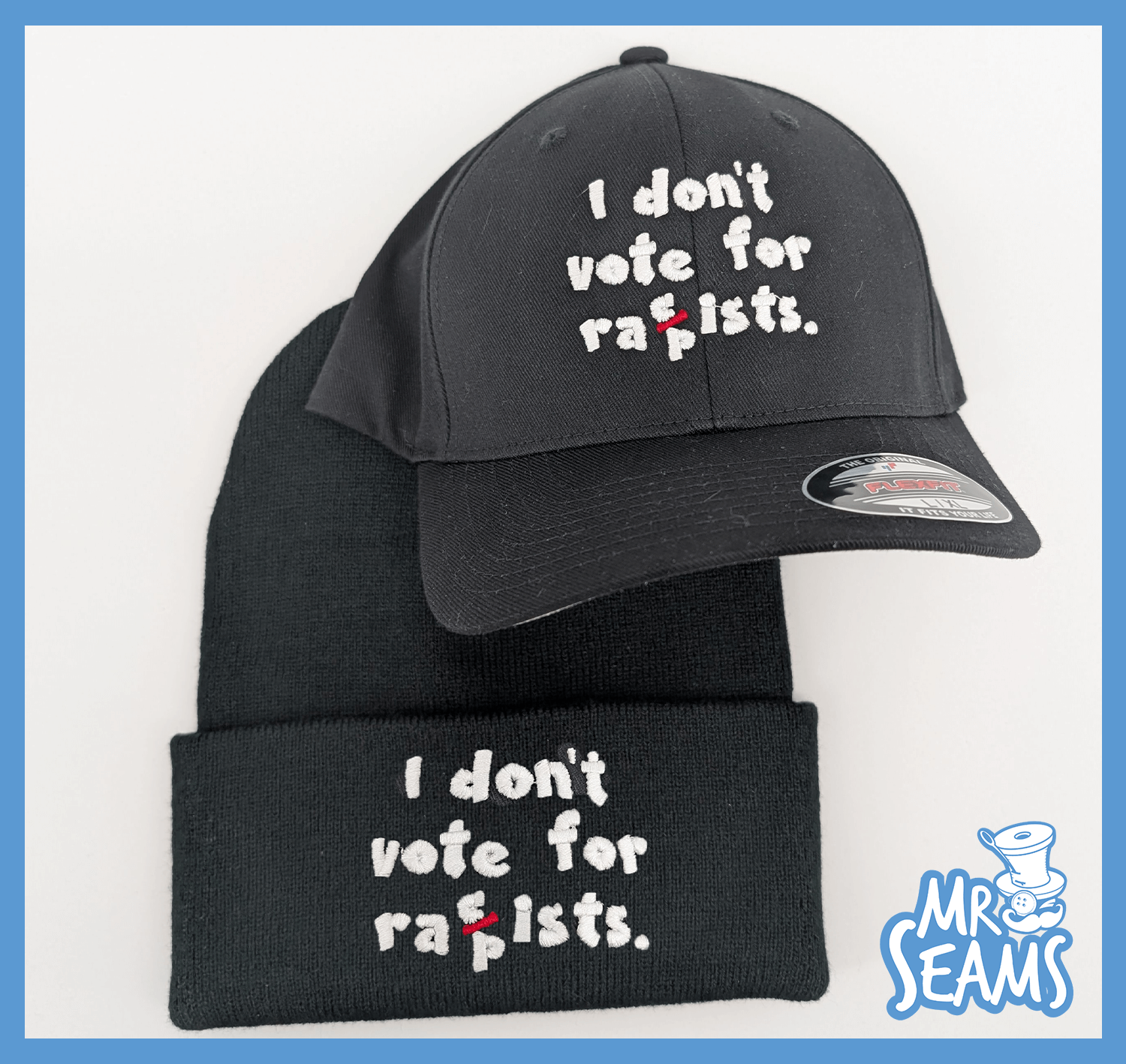 I Dont Vote For Hat and Beanie